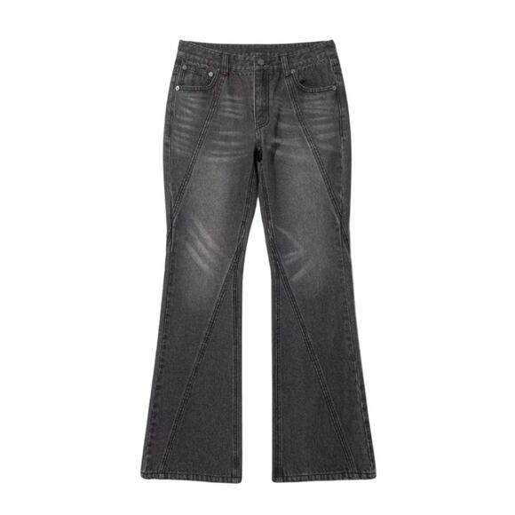 NOT4NERD Women Low Waist Flare Jeans Denim Pants Y2K Grunge Punk Size 26 - Picture 1 of 3